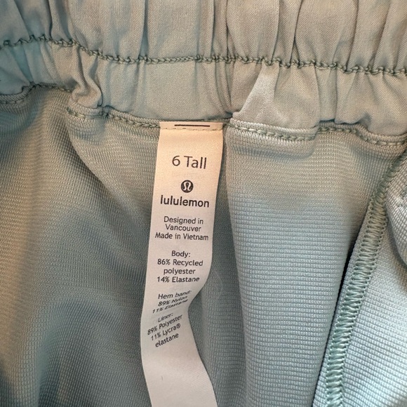 Seafoam Lululemon Hotty Hot Shorts - Picture 3 of 5
